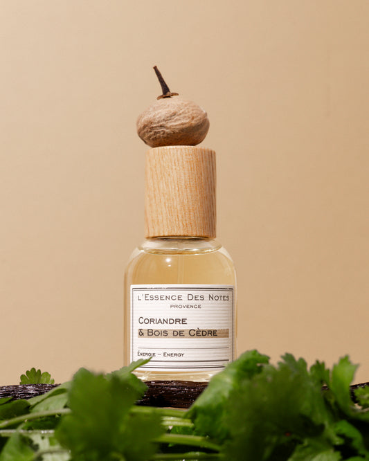 Eau de Parfum Coriandre Bois de Cèdre Énergie L'Essence des Notes