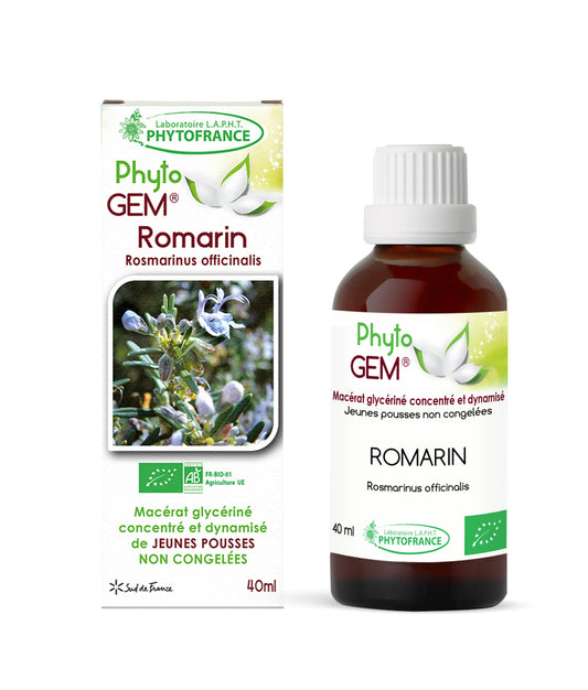 Macérat Phyto’gem Concentré de Bourgeons Romarin BIO 40ml Détox Hépatique et Vitalité