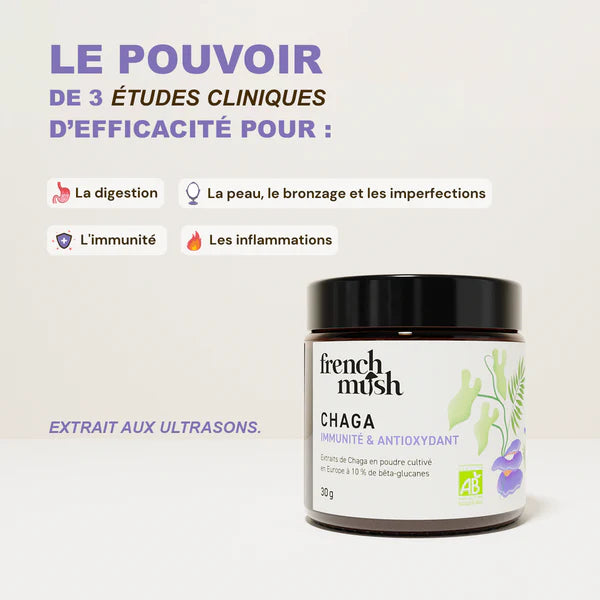 Poudre de Chaga 30g - Immunité et Antioxydant Puissant