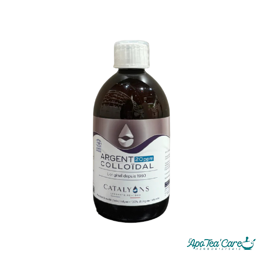 Argent colloïdal 20ppm Catalyons 500ml – Gamme Oligo Précieux