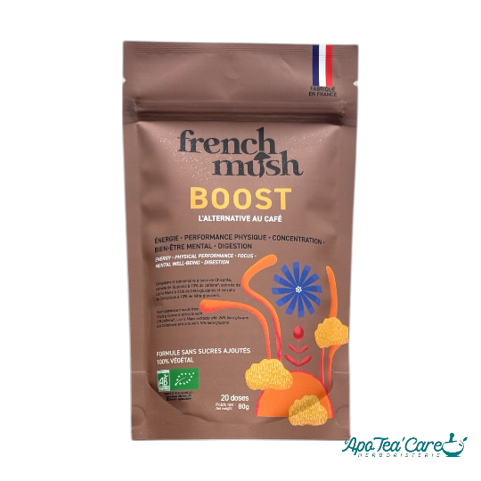 Boost - Alternative Naturelle au Café | Lion's Mane et Cordyceps Frenchmush L'ApoTea'care Herboristerie