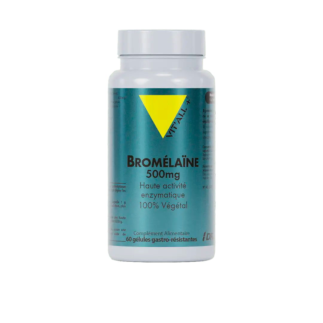 BROMELAÏNE 500mg Haute activité enzymatique 100% végétal 60 Gélules