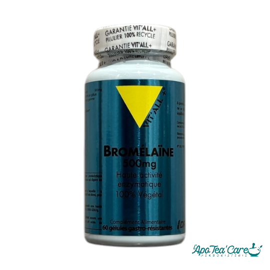 Bromélaïne 500mg Haute Activité Enzymatique - 60 Gélules Vit'All+