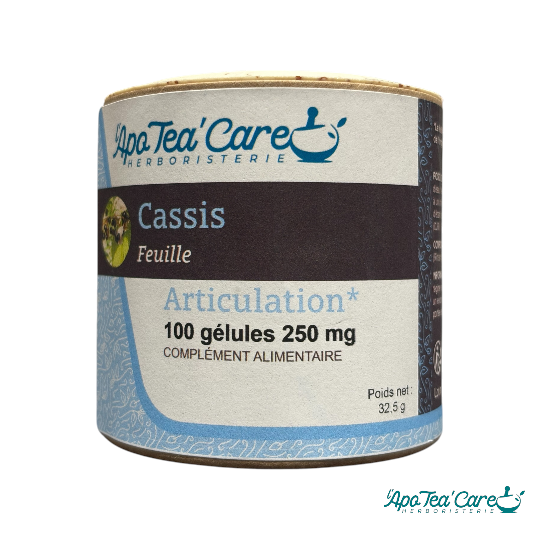 Cassis Feuille 100 gélules Drainage et Confort Articulaire