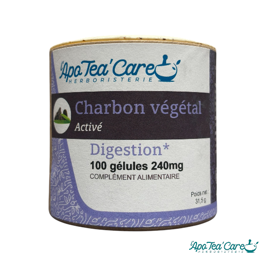 Charbon Végétal Activé 100 gélules Confort Digestif et Détox