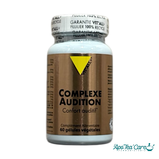 Complexe Audition - Ginkgo Pycnogénol Magnésium B3 - 60 Gélules Vit'All+