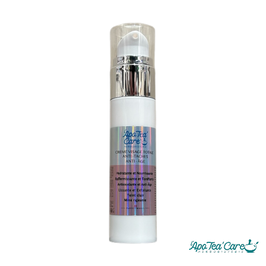 Crème visage anti-tâches 50ml by L'ApoTea'Care – soin unifiant et hydratant pour un teint lumineux