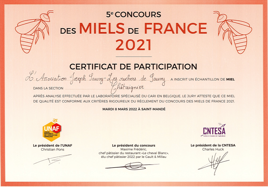 Miel de Chataignier 250g