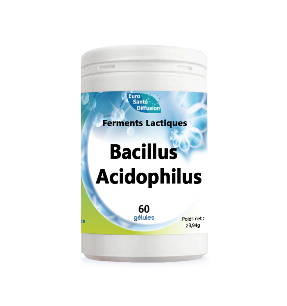 Bacillus Acidophilus – Ferments lactiques 60 Gelules