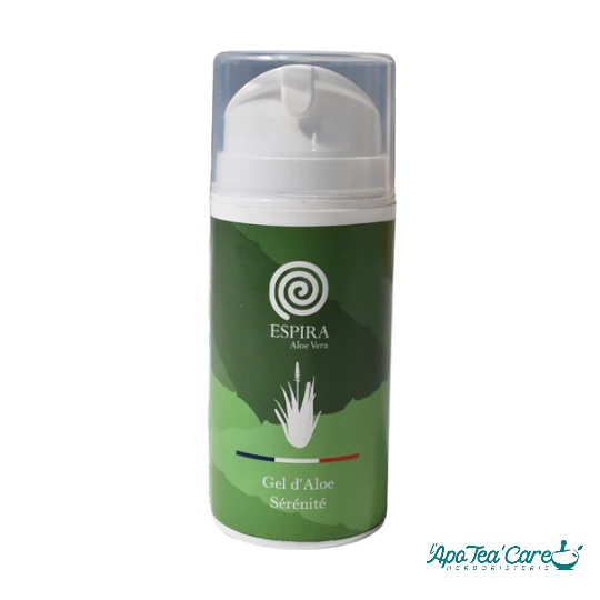 Gel Aloe Sérénité 100ml Espira Aloe Vera – soin hydratant et apaisant pour peaux sensibles L'ApoTea'Care