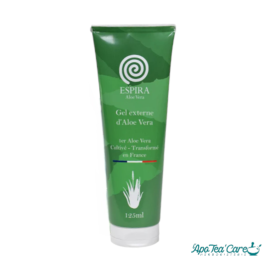 Gel externe d'Aloe Vera 125ml Espira de l'Agly – soin apaisant et hydratant 100% naturel L'ApoTea'Care