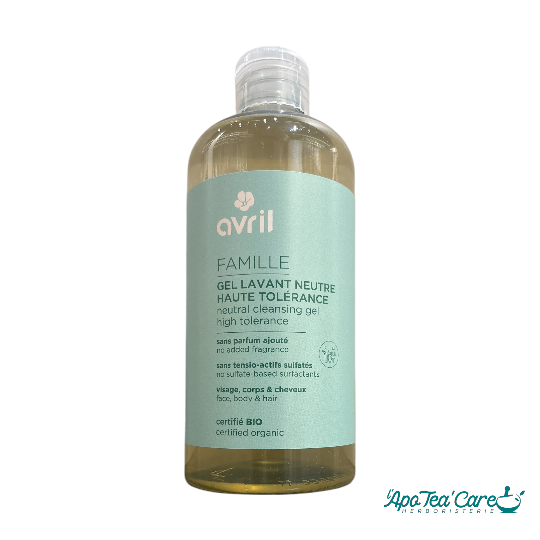 Gel lavant neutre Haute tolérance 500 ml Certifié BIO