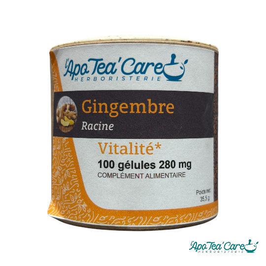 Gingembre Gris 100 gélules Confort Digestif et Vitalité