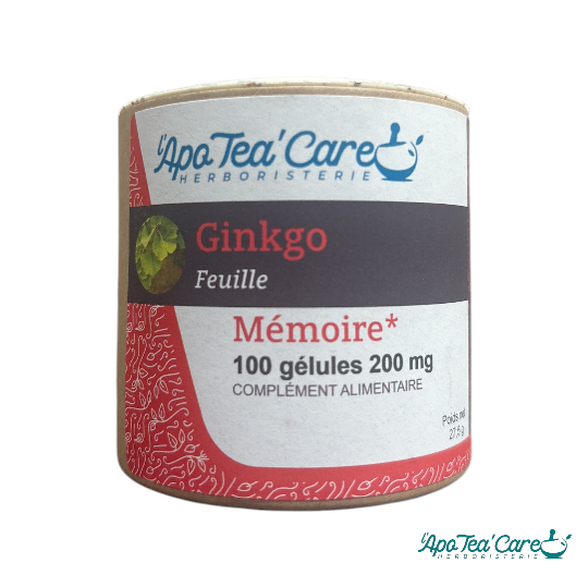 Ginkgo 100 gélules Mémoire et Circulation Sanguine