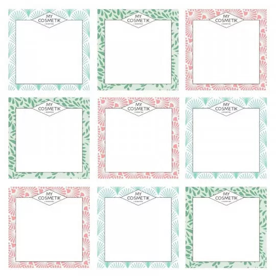 6 grandes étiquettes vierges