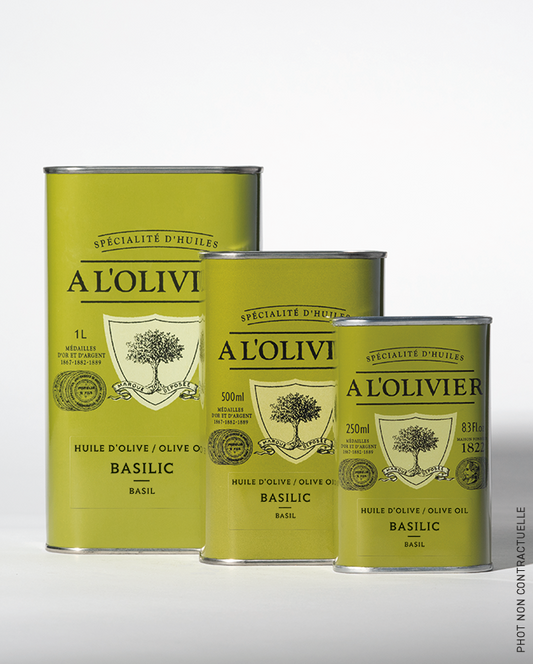 Huile d'olive Aromatique au Basilic