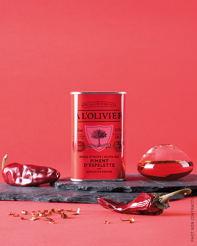 Huile d'olive Aromatique au Piment d'Espelette