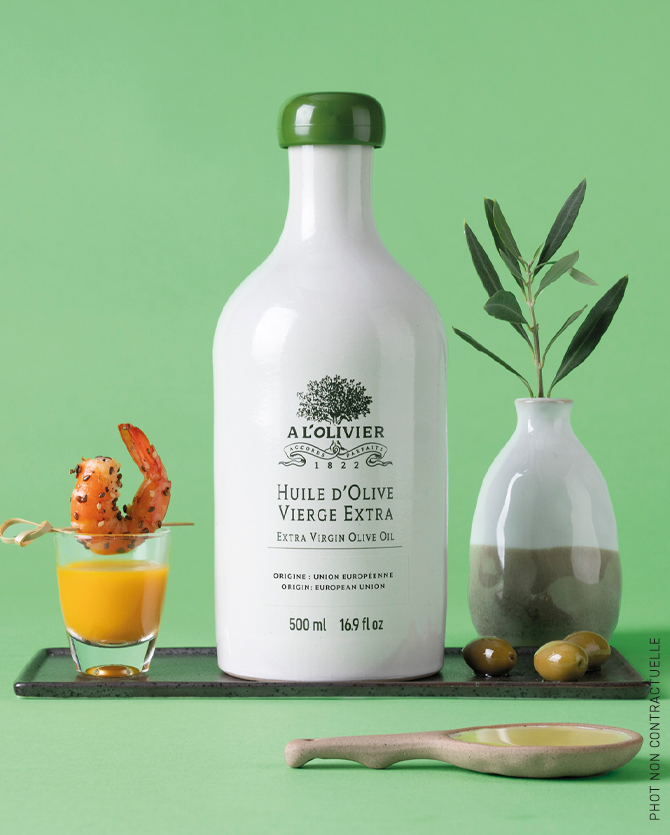 Huile d'olive Vierge Extra de France en Grès Fruité Vert