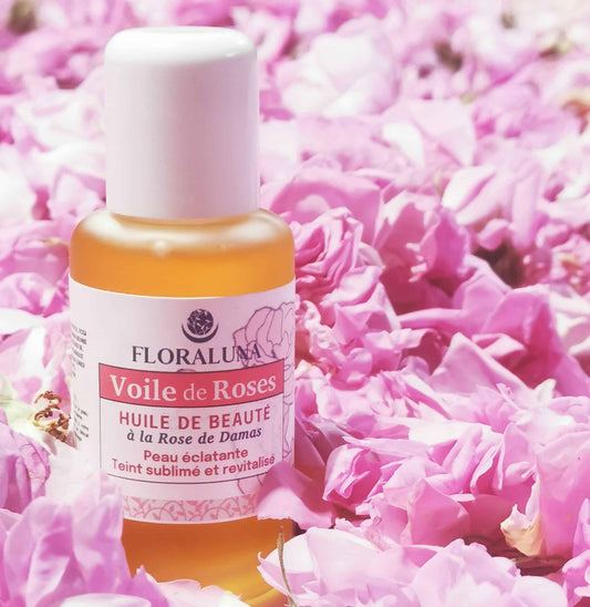 Huile de Beauté Aromatique Voile de Roses Bio 50ml