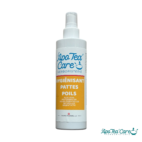 Solution hygiénisante naturelle pattes & poils chien- L'ApoTea'Care Herboristerie
