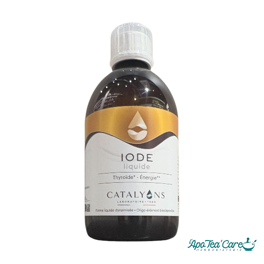 Iode Oligothérapie 500ml Catalyons – complément thyroïde et énergie en oligoéléments ioniques – L'ApoTea'Care