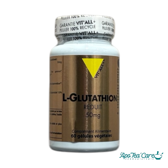 L-Glutathion Réduit 50mg - 60 Gélules Antioxydant Maître Vit'All+