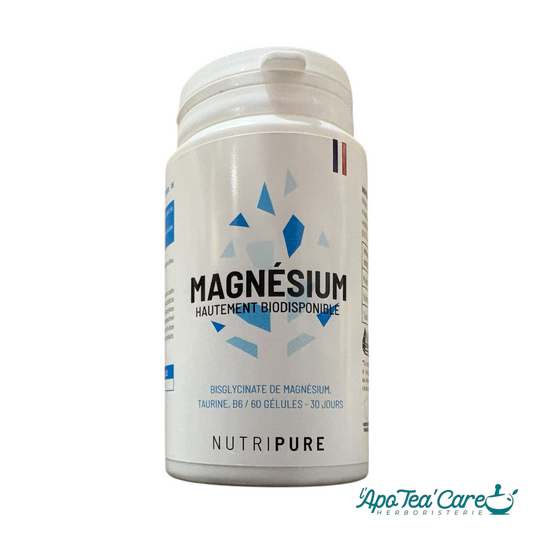 Magnésium Taurine B6 60 Gélules - Fatigue, Stress & Muscles L'ApoTea'Care