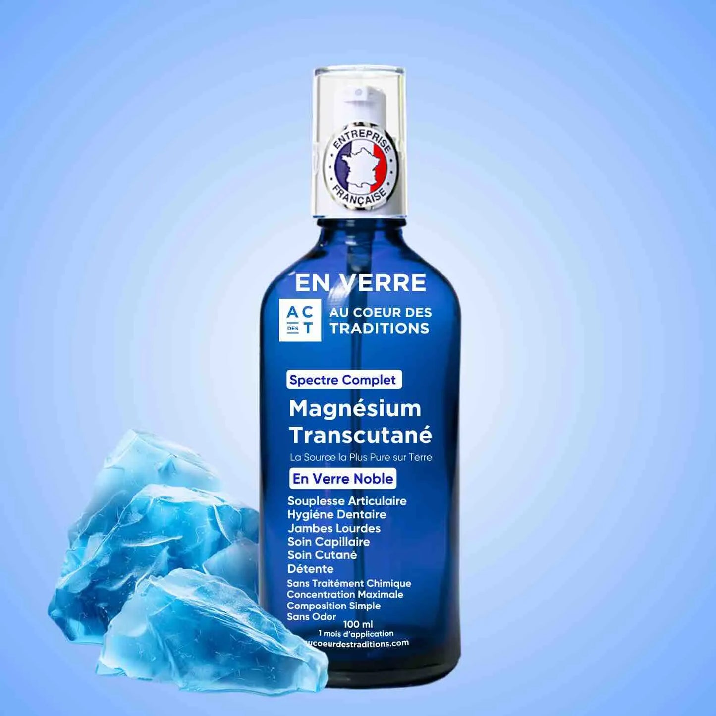 Magnésium Transcutané 100ml Absorption Optimale par la Peau