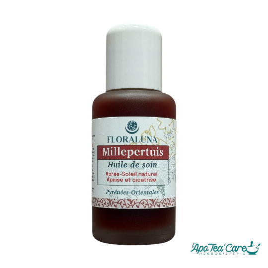 Huile de Soin Millepertuis Bio - Après soleil Naturel - Apaise et cicatrise- L'ApoTea'Care Herboristerie