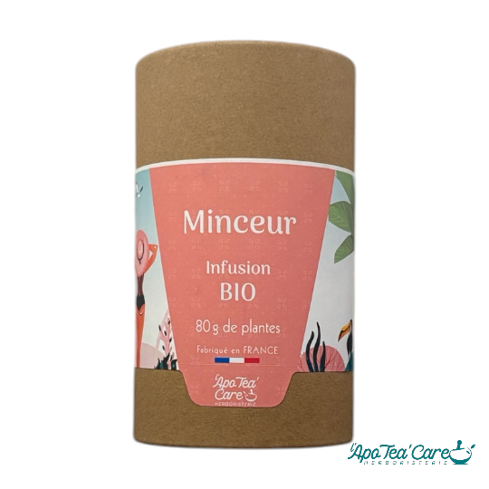 infusion Minceur Bio en tube 80g Cailleau, idéale pour soutenir votre objectif minceur - L'APoTea'Care Herboristerie