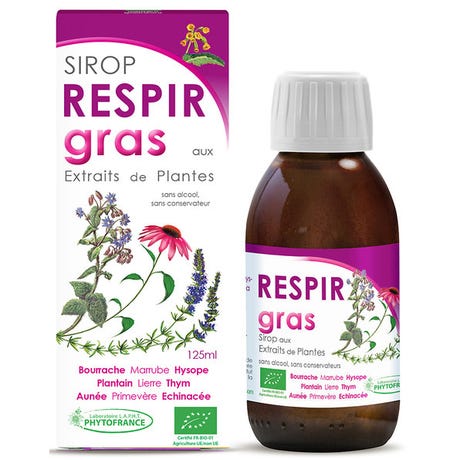 Sirop Respir Gras BIO Confort Respiratoire et Expectoration