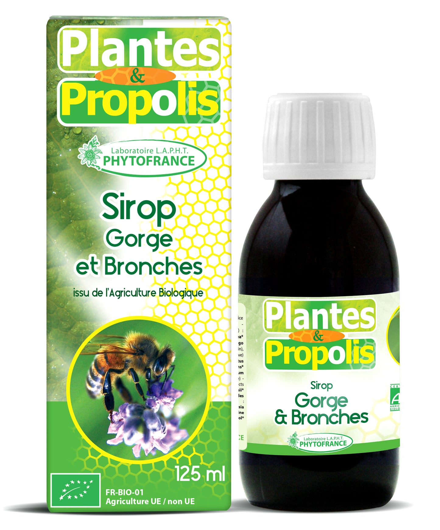 Sirop Gorge et Bronches Plantes & Propolis BIO 125ml