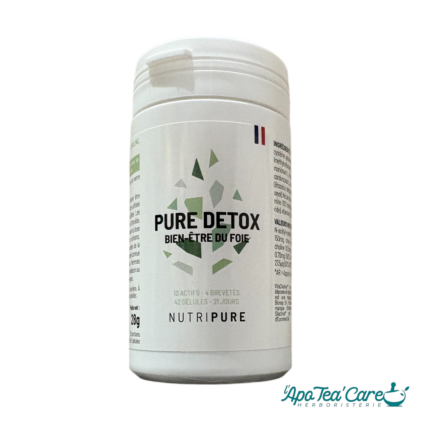 Pure Detox 42 gélules – Cure 21 jours soutien hépatique et détox | L'ApoTea'Care