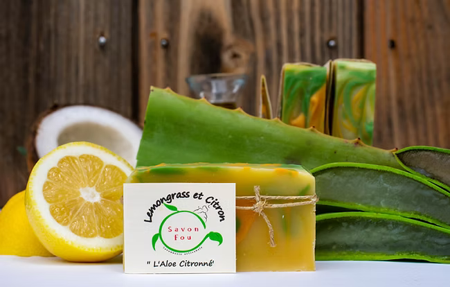 Savon Les Savons Fous Aloe Citronné
