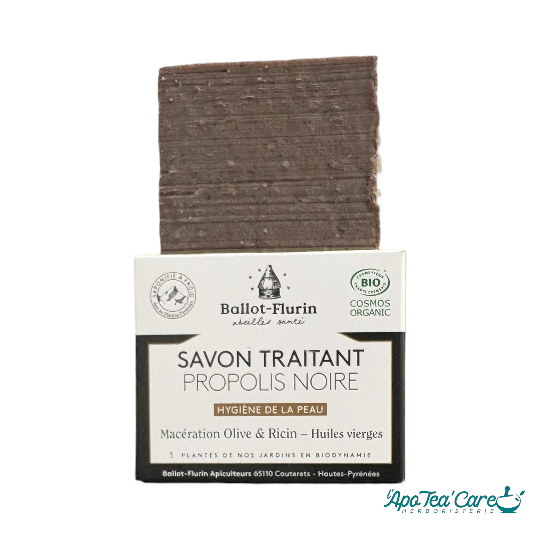 Savon Traitant à la Propolis Noire 100g Ballot Flurin