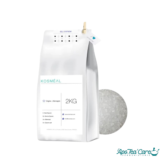 Sel d'Epsom 2 kg Emballage Écologique Papier Kraft Blanc