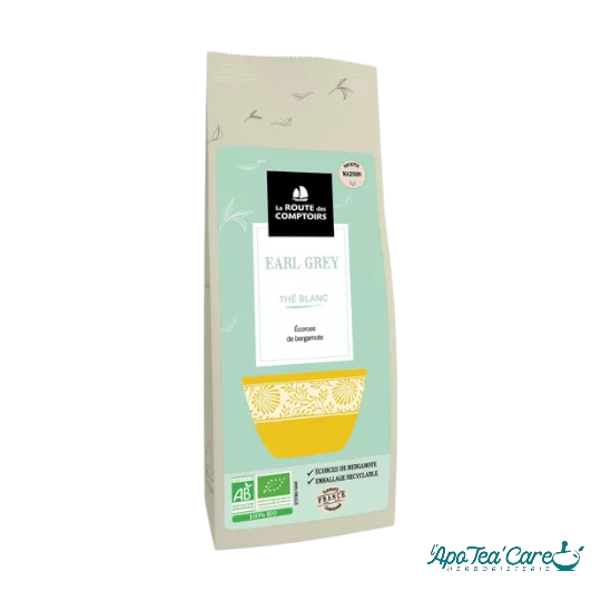 Thé Blanc Earl Grey - Antioxydant & Détente