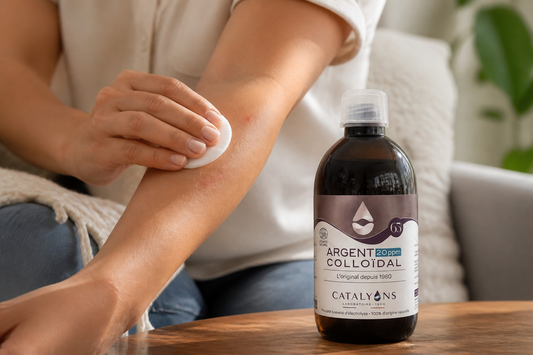 L'argent Colloidal des Laboratoires Catalyons chez L'ApoTea'Care pour soulager efficacement les piqûres de moustiques