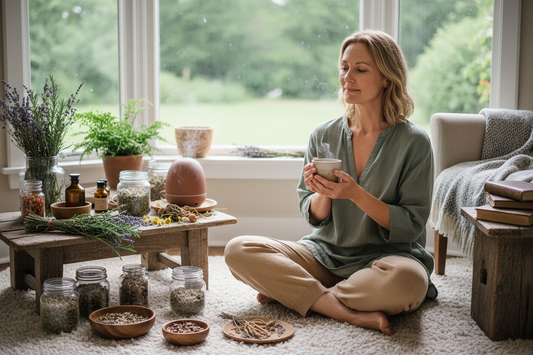 Femme fatiguée le matin à la ménopause — Solutions naturelles pour retrouver de l’énergie | L’ApoTea’Care