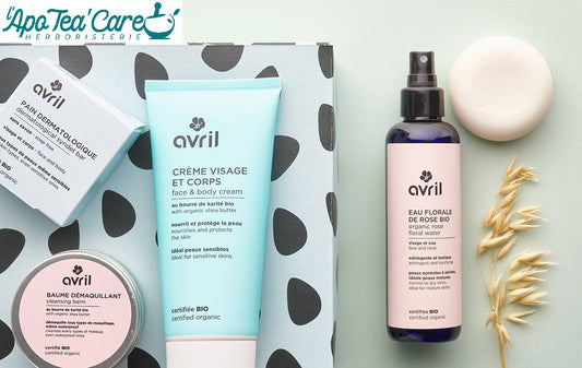 Gamme Avril Cosmétique Bio – maquillage et soins naturels certifiés disponibles chez L'ApoTea'Care