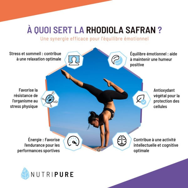 Rhodiola Rosea + Safran - 60 gélules
