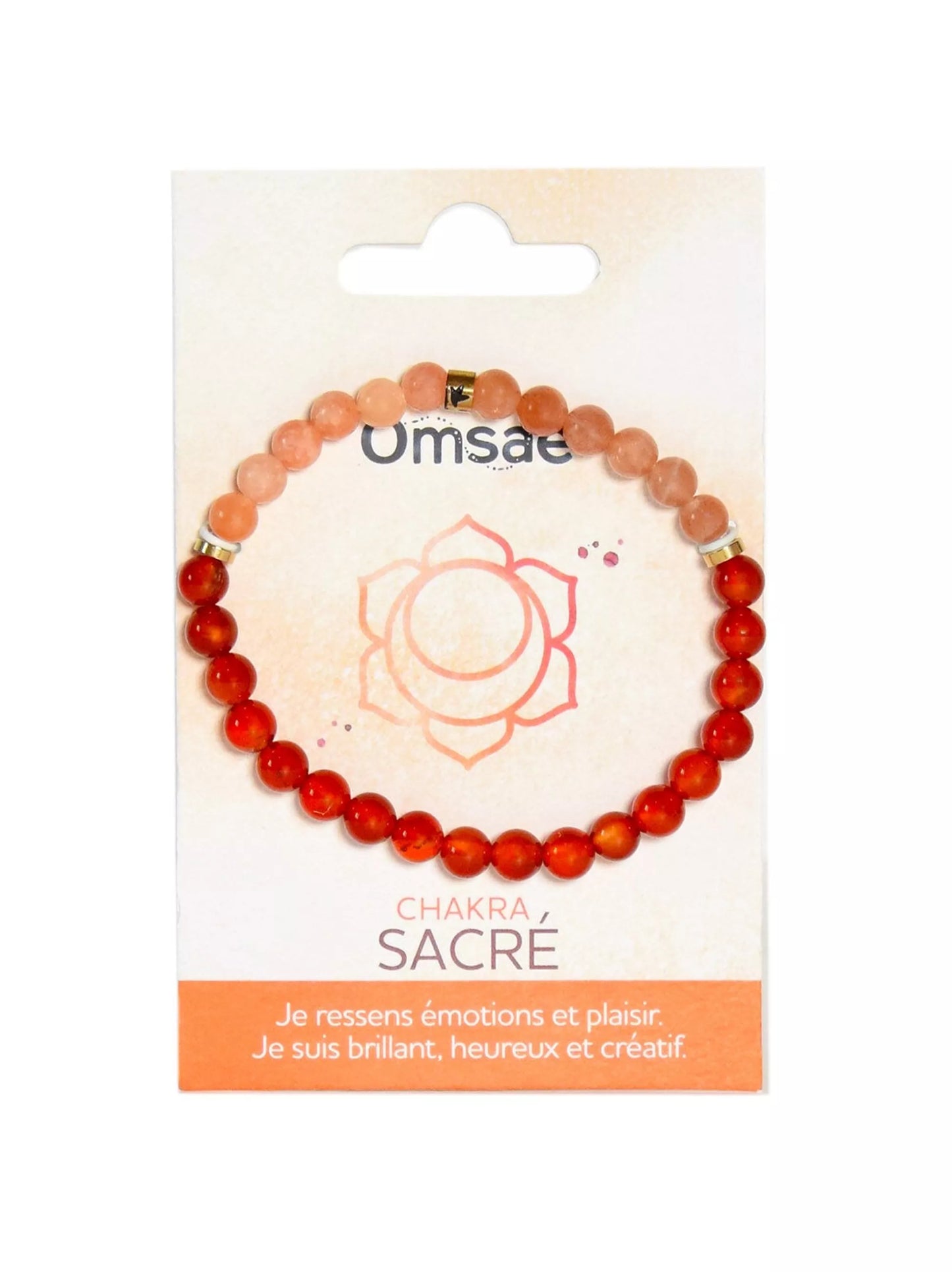Bracelet Chakra Sacré Perles rondes 6 mm