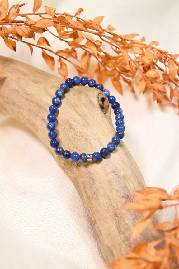 Bracelet Lapis-Lazuli Perles rondes 6 mm