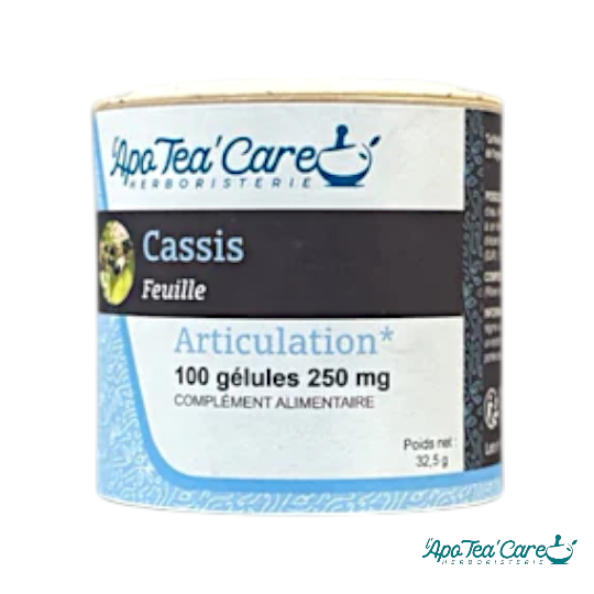 Cassis Feuille 100 gélules Drainage et Confort Articulaire
