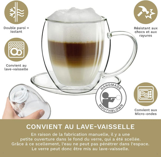 Créano Verre Thermique à Double Paroi XXL