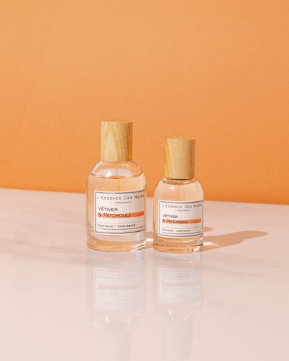 Eau de Parfum Vétivier et Patchouli Confiance L'Essence des Notes