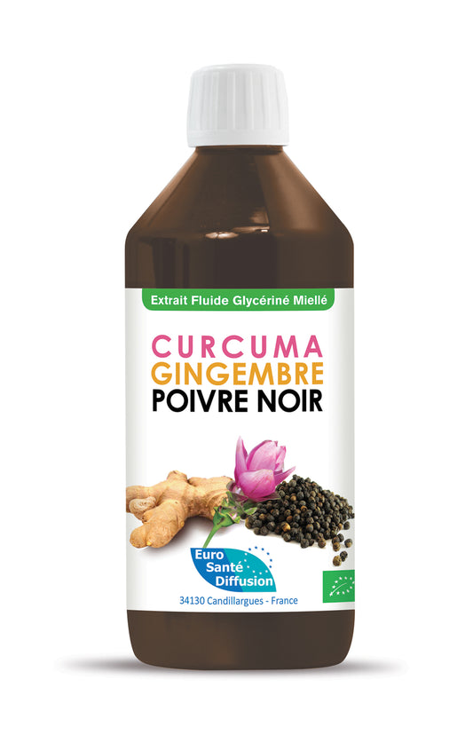 Curcuma Gingembre Poivre Noir BIO 500ml