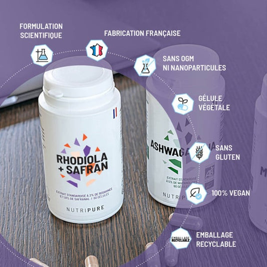 Rhodiola Rosea + Safran - 60 gélules