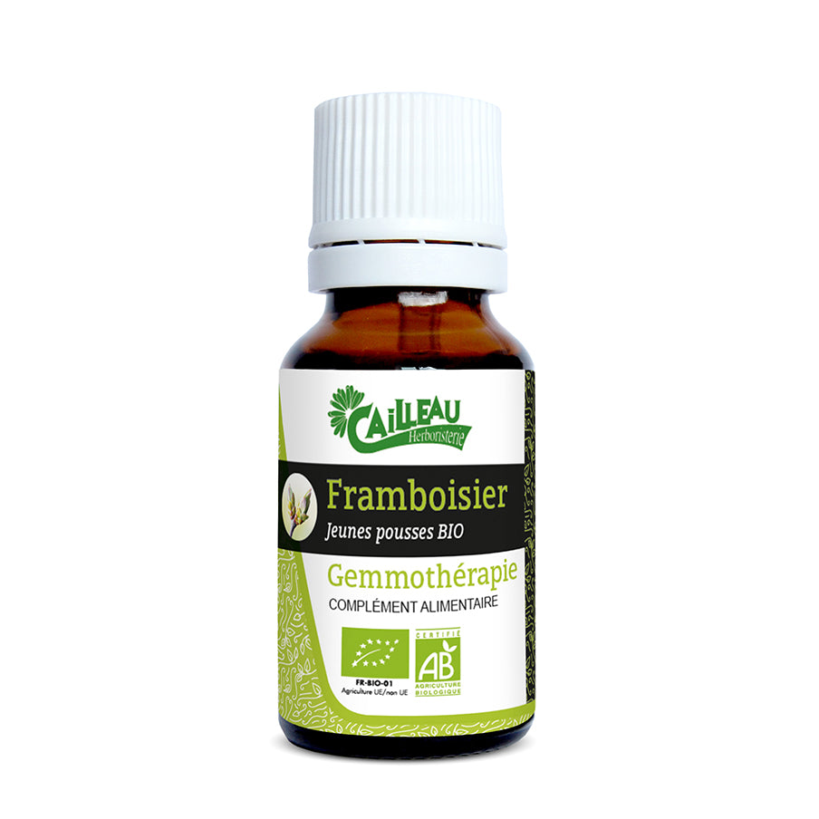 Framboisier Gemmothérapie Bio 15ml – macérat bourgeons Rubus idaeus bien-être féminin artisanal français L'ApoTea'Care