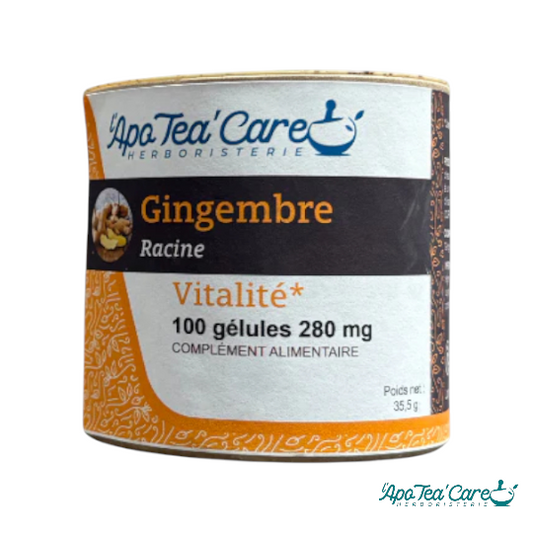 Gingembre Gris 100 gélules Confort Digestif et Vitalité